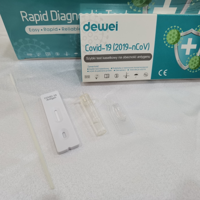 Point of Care Swab Test Kit 2019-NCoV Antigen Cassette Strip Home Use Single Pack Fast Reading