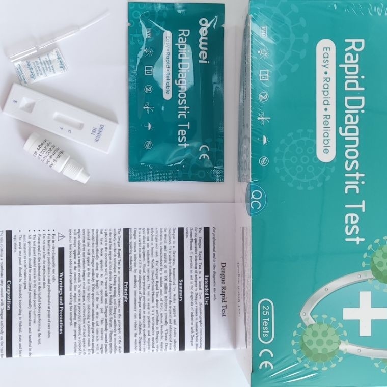 Cassette Rapid Test Kit Whole Blood Serum Plasma Dengue NS1 Antigen Card Lateral Flow Test